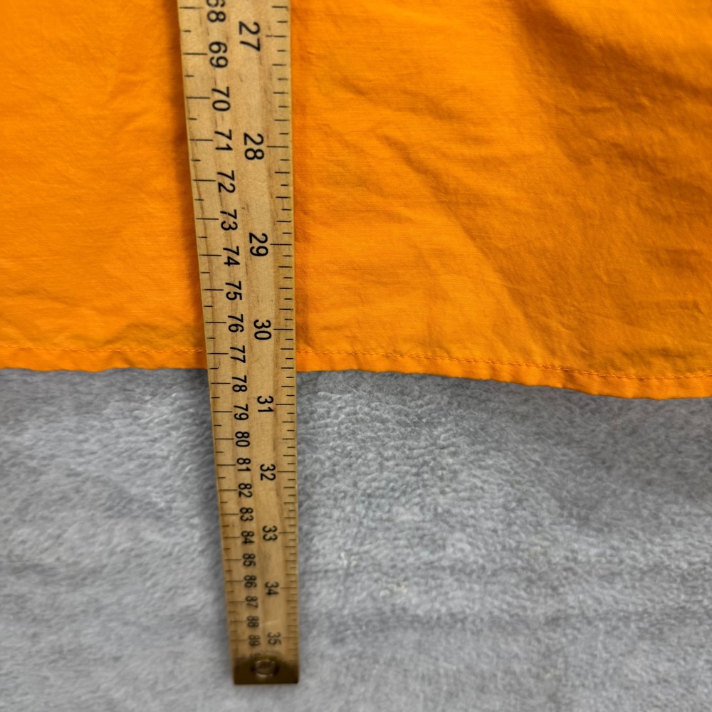 LL Bean Fishing Shirt Mens Medium Orange Long Sleeve Roll Tab Nylon Guide Angler - Picture 8 of 10